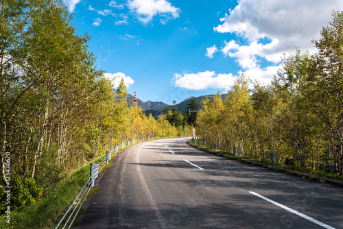 Travel and road and light and mountain 