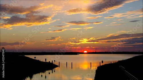 Senftenberger See Sonnenuntergang vid 01 zeitraff