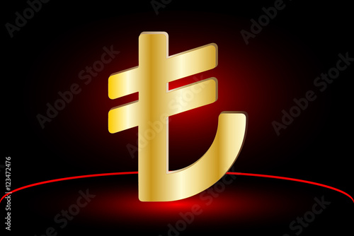 Turkish lira,vector illustration,