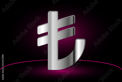 Turkish lira,vector illustration,