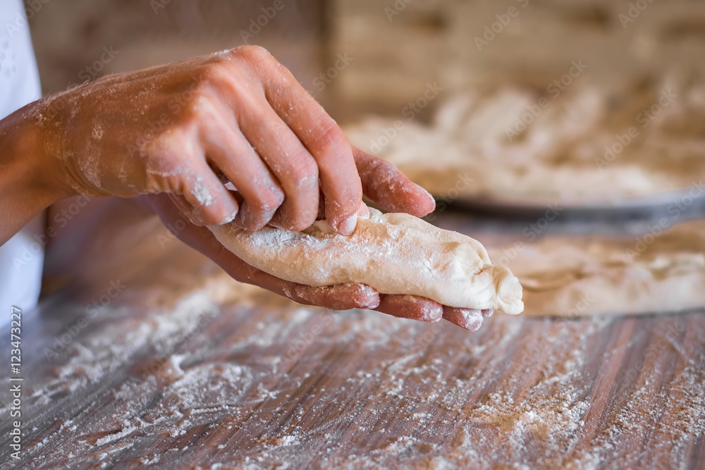 sculpt hands pies dough
