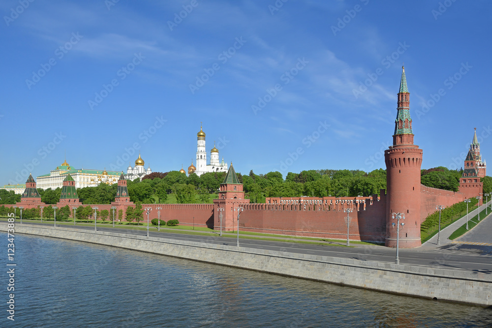 View of the Kremlin and the Kremlin embankment