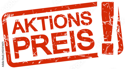 red stamp with text Aktionspreis