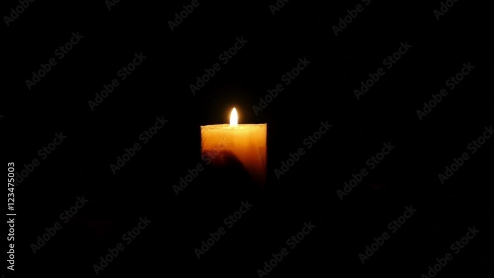 Halloween. Candles on the black background Halloween. Candles on the black background