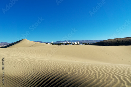 Panorama from Dunes towards Maspalomas   Spain