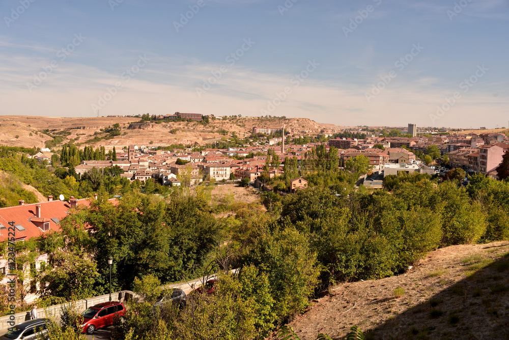 Vista general de la ciudad de Segovia. España