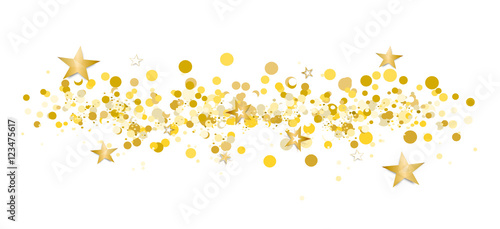Konfetti Gold Braun Gelb Hintergrund 