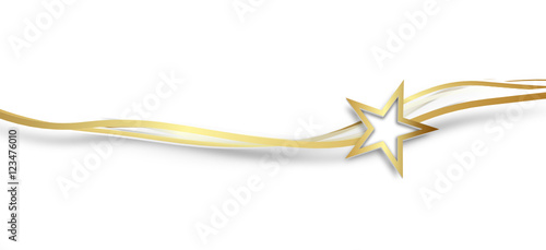 Stern Gold Band Banner Schleife 