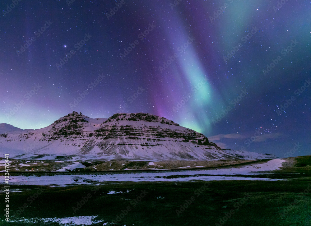 Aurora borealis Iceland