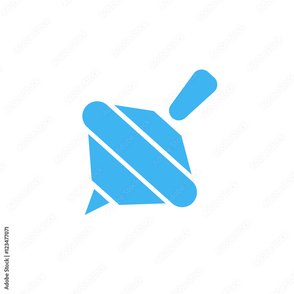 Whirligig icon, isolated, white background