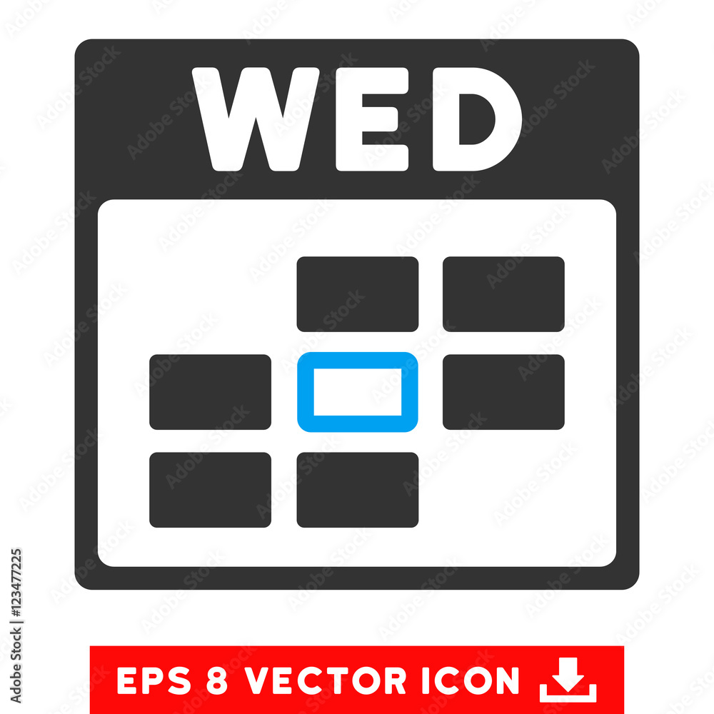 wednesday-calendar-grid-icon-vector-eps-illustration-style-is-flat