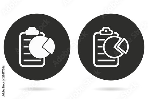 Business report - vector icon.