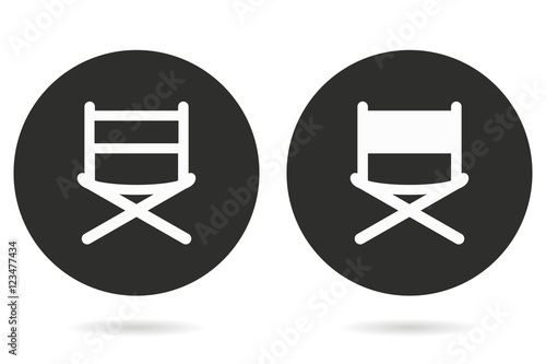 Director chair - vector icon.