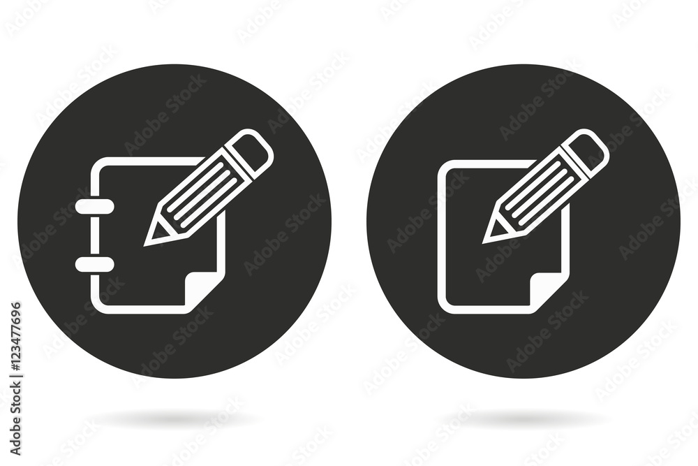 Notepad - vector icon. Notepad - vector icon.