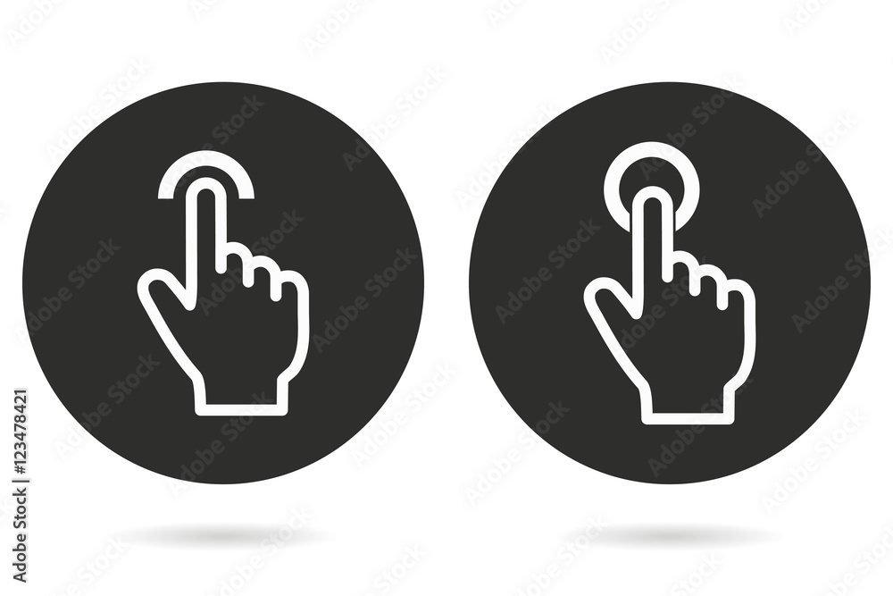 Touch - vector icon. Touch - vector icon.