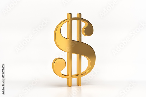 gold dollar sign