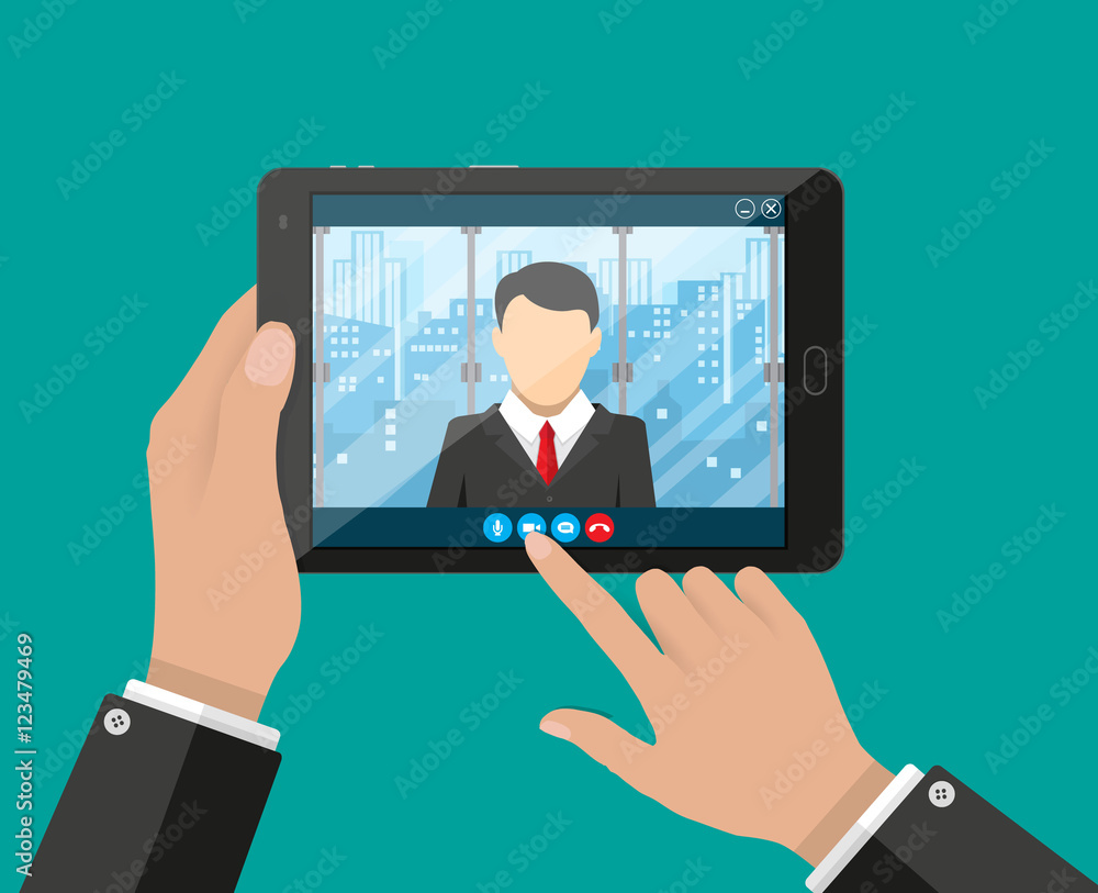 Online conference. Internet meeting, video call Online conference. Internet meeting, video call