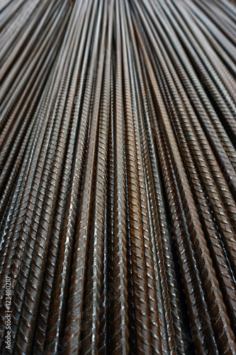 background, texture of the vertical armature rods