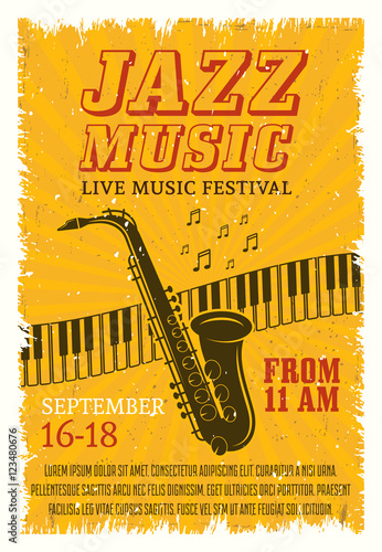 Jazz Music Festival Poster
