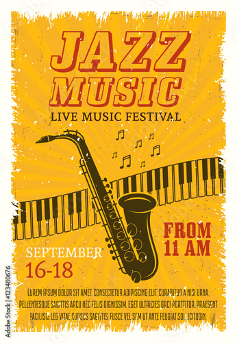 Photography Jazz Music Festival Poster