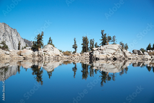 Foto lone pine lake at mount whitney, october 2016