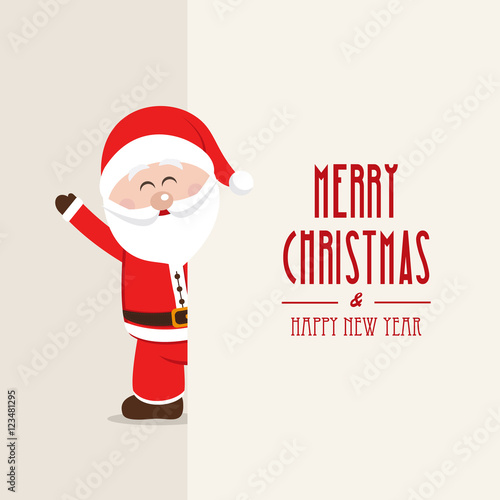 santa claus wave christmas type