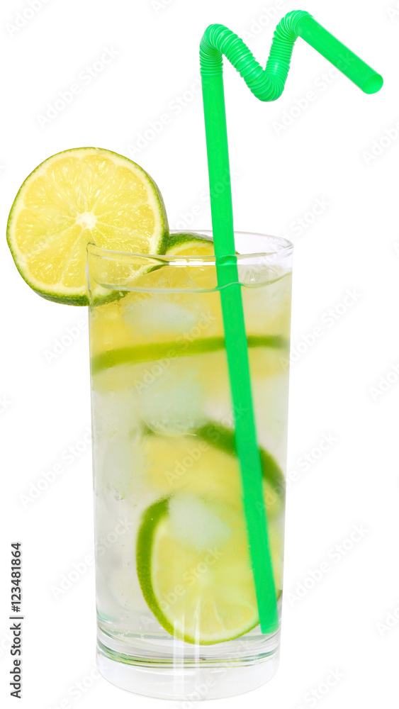 mojito cocktail with lime and ice cube mojito cocktail with lime and ice cube