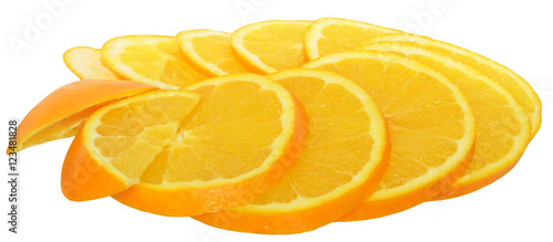 Ripe slice orange