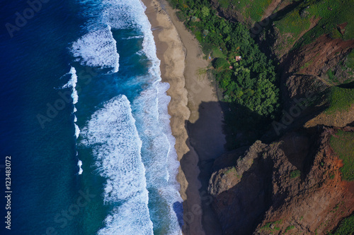Aerial view, Kauai, Na Pali Coast State Park, Hawaii, United States of America
