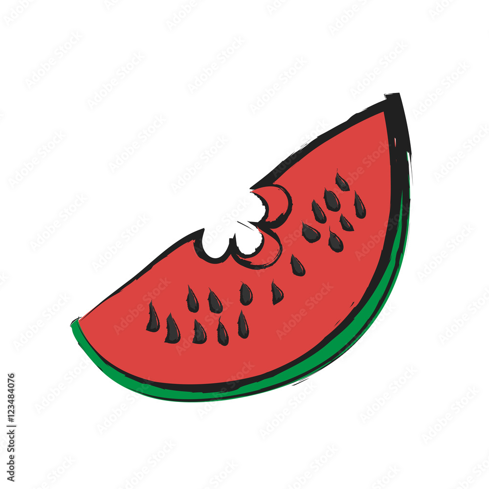 cartoon slice watermelon cartoon slice watermelon