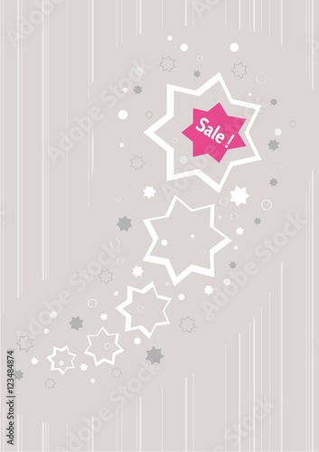 stars as a business advertising for discount sale