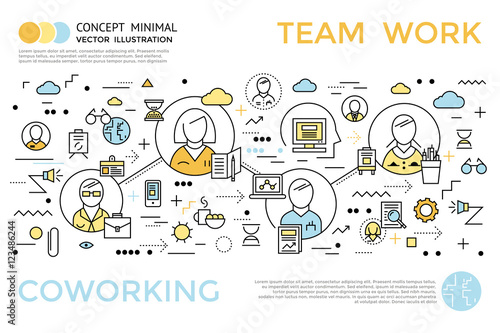 Coworking Horizontal Concept