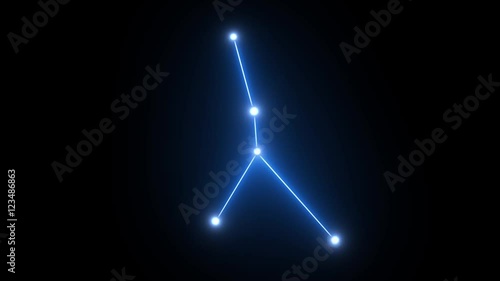 Wallpaper Mural Zodiac Cancer Star Constellation Forming in Glowing Light Torontodigital.ca