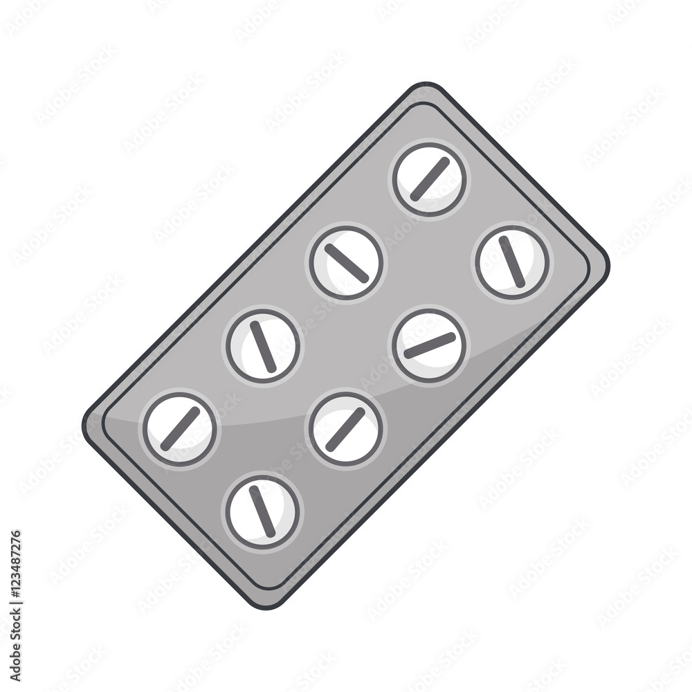 Tablet of pills icon. Medical health care and hospital theme. Isolated design. Vector illustration Tablet of pills icon. Medical health care and hospital theme. Isolated design. Vector illustration