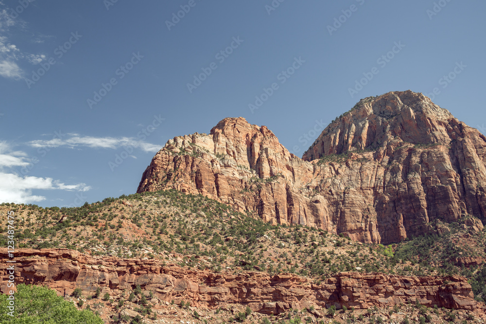 Fototapeta premium Landscape in Zion National Park, USA.
