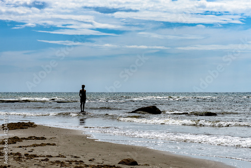 silhouette at the beach