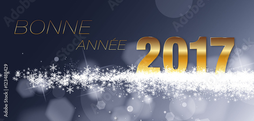 BONNE ANNÉE 2017 DORÉ́_CARTE DE VOEUX