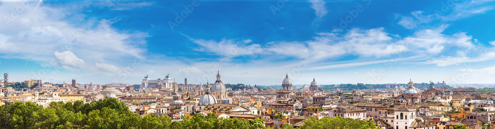 Obraz premium Panoramiczny widok na Rzym