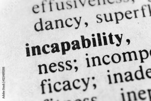 Incapability