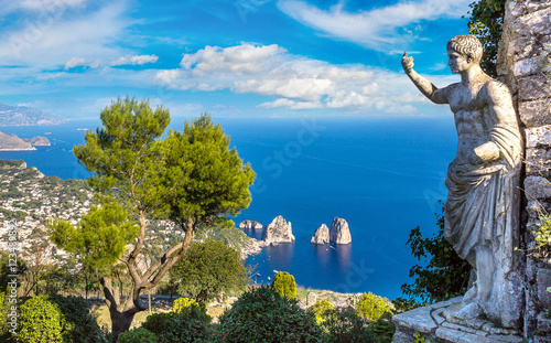 Capri island  in Italy photo