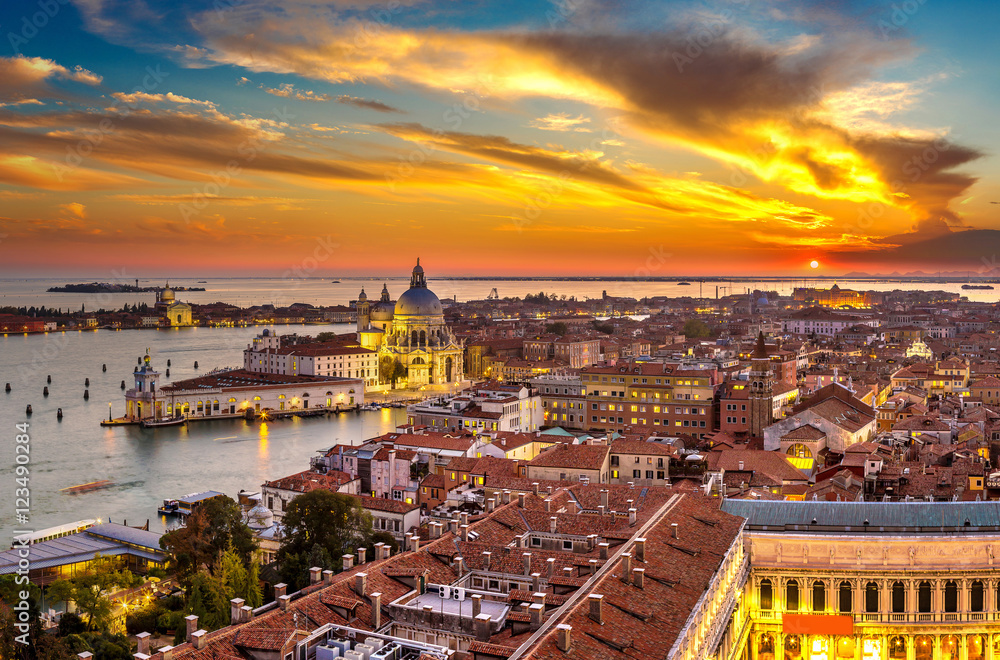 Fototapeta premium Widok z lotu ptaka Wenecji