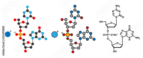 Guadecitabine cancer drug molecule (DNA methyltransferase inhibitor).