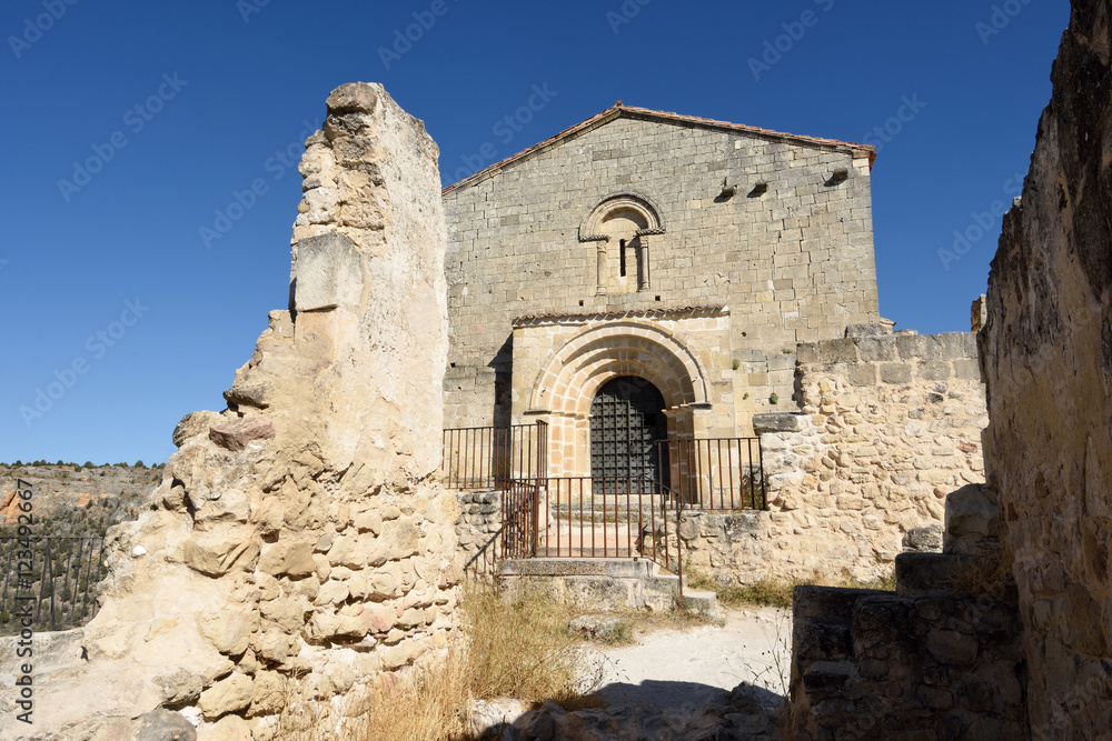 Ermitage of San Frutos, Hoces del Duraton, Segovia province, Spain