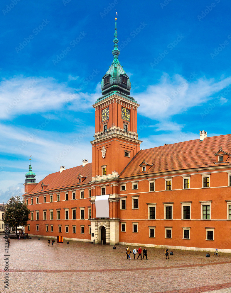 Obraz premium Royal Castle and Sigismund Column in Warsaw