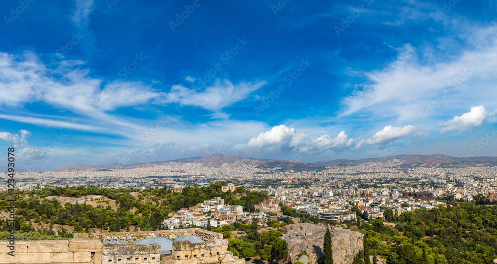 Panoramic view of Athens, Greece