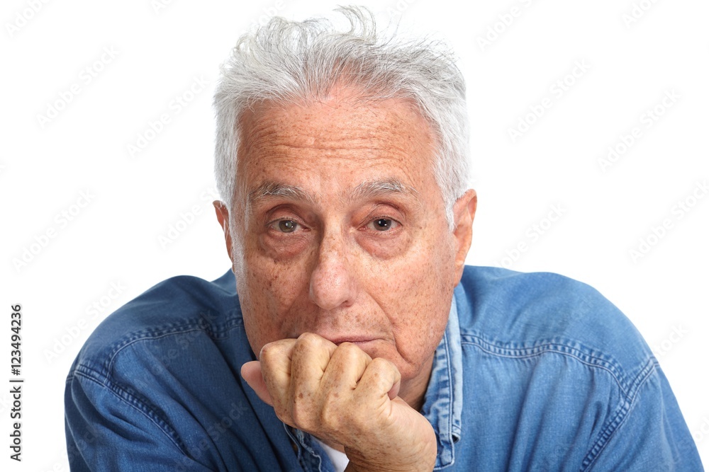 Elderly man portrait. Elderly man portrait.