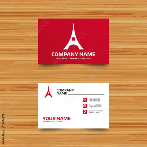 Eiffel tower icon. Paris symbol.