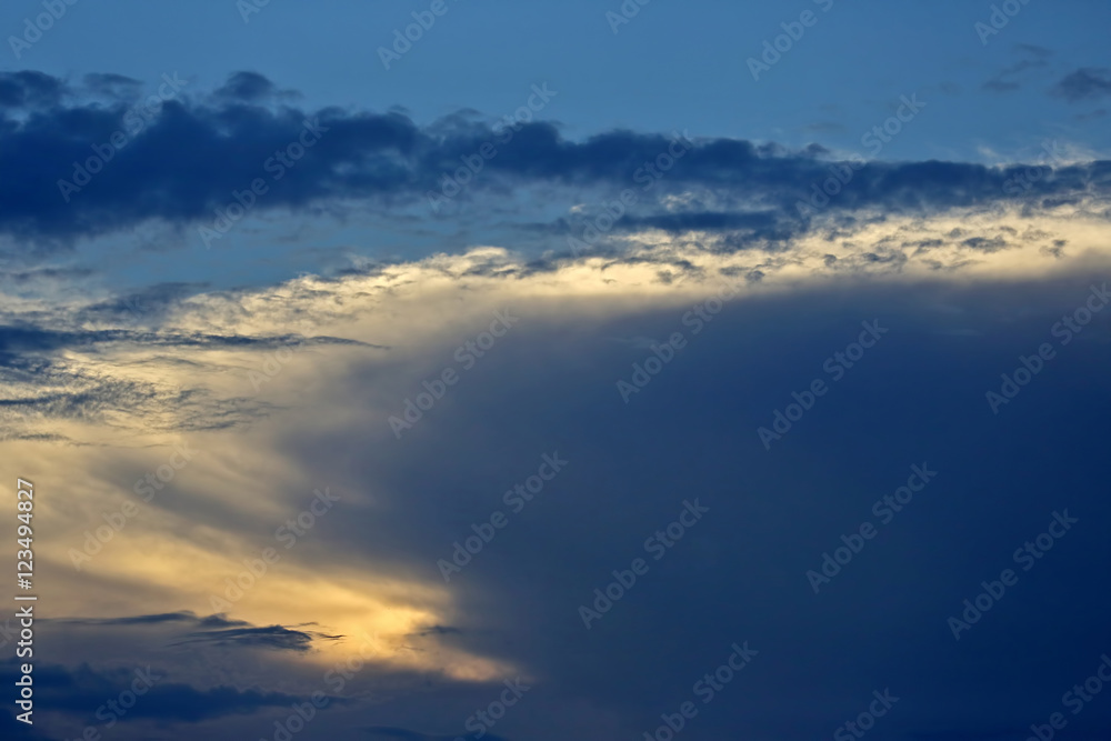 Fototapeta premium colorful sunset in the sky