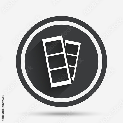 Photo booth strips sign icon.