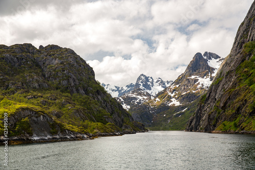 Trollfjord in Lofoten Islands, Norway. © victormro
